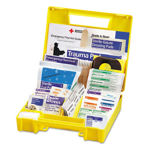 Essentials First Aid Kit for 5 People, 138 Pieces, Plastic Case-(FAO340)