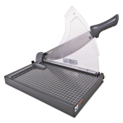 Heavy-Duty Low Force Guillotine Trimmer, 40 Sheets, 14" Cut Length, Metal Base, 10.5 x 17.5-(SWI98150)