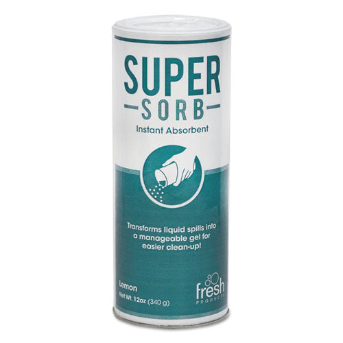Super-Sorb Liquid Spill Absorbent, Lemon Scent, 720 oz, 12 oz Shaker Can-(FRS614SSEA)