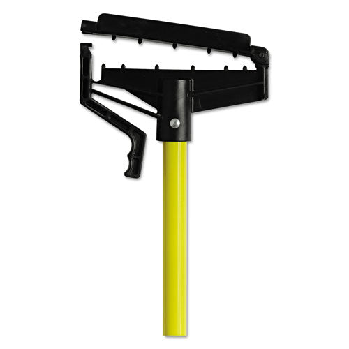 Quick-Change Mop Handle, 60", Fiberglass, Yellow-(DVOCB965166EA)