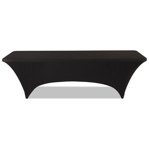 iGear Fabric Table Cover, Polyester/Spandex, 30" x 96", Black-(ICE16531)