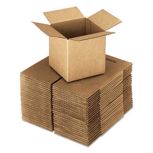 Cubed Fixed-Depth Corrugated Shipping Boxes, Regular Slotted Container (RSC), 24" x 24" x 24", Brown Kraft, 10/Bundle-(UNV242424)