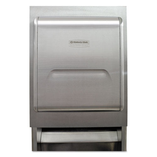MOD Recessed Dispenser Housing with Trim Panel, 11.13 x 4 x 15.37, Stainless Steel-(KCC43823)