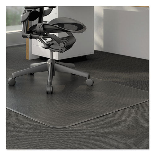 Moderate Use Studded Chair Mat for Low Pile Carpet, 46 x 60, Rectangular, Clear-(ALEMAT4660CLPR)