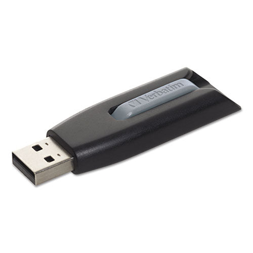 Store n Go V3 USB 3.0 Drive, 64 GB, Black/Gray-(VER49174)