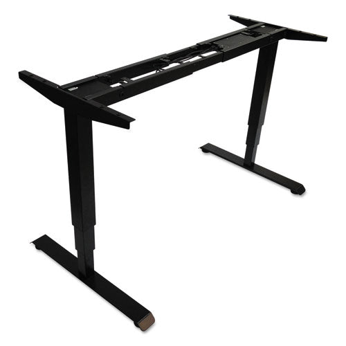 AdaptivErgo Sit-Stand 3-Stage Electric Height-Adjustable Table Base with Memory Control, 48.06" x 24.35" x 25" to 50.7",Black-(ALEHT3SAB)