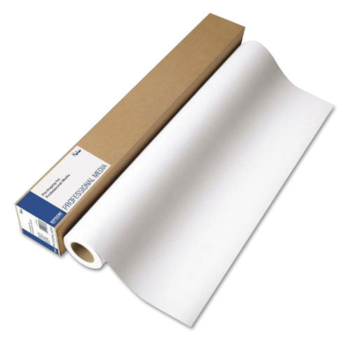 Exhibition Fiber Paper Roll, 12 mil, 17" x 50 ft, Glossy White-(EPSS045188)