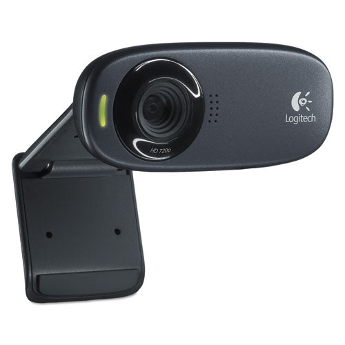 C310 HD Webcam, 1280 pixels x 720 pixels, 1 Mpixel, Black-(LOG960000585)
