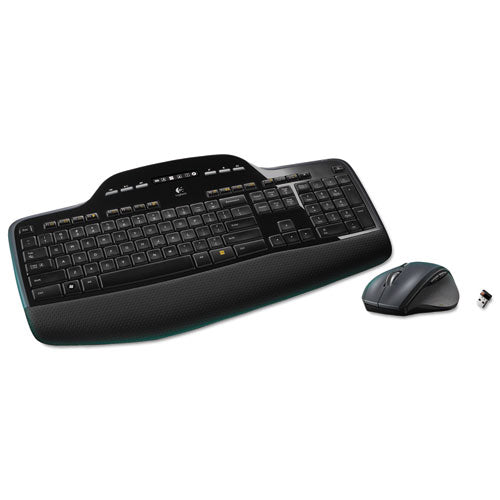 MK710 Wireless Keyboard + Mouse Combo, 2.4 GHz Frequency/30 ft Wireless Range, Black-(LOG920002416)