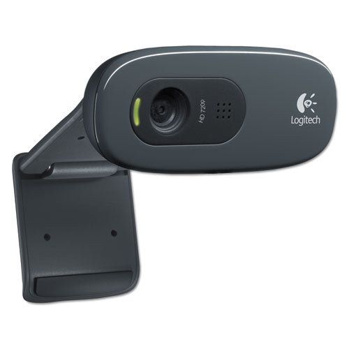 C270 HD Webcam, 1280 pixels x 720 pixels, 1 Mpixel, Black-(LOG960000694)