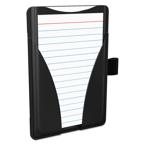 At Hand Note Card Case, Holds 25 3 x 5 Cards, 5.5 x 3.75 x 5.33, Poly, Black-(OXF63519)