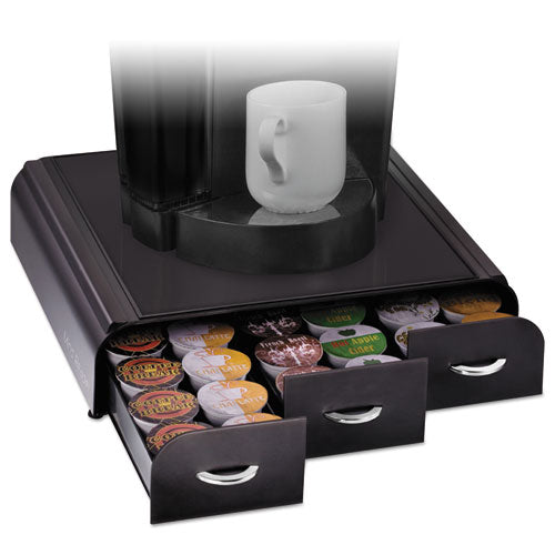 Anchor 36 Capacity Coffee Pod Drawer, 13.46 x 12.87 x 2.72, Black-(EMSTRY01BLK)