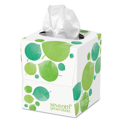 100% Recycled Facial Tissue, 2-Ply, White, 85 Sheets/Box-(SEV13719EA)