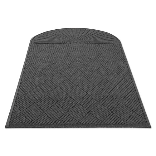 EcoGuard Diamond Floor Mat, Single Fan, 48 x 96, Charcoal-(MLLEGDSF040804)
