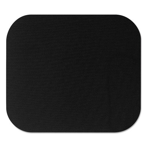 Polyester Mouse Pad, 9 x 8, Black-(FEL58024)