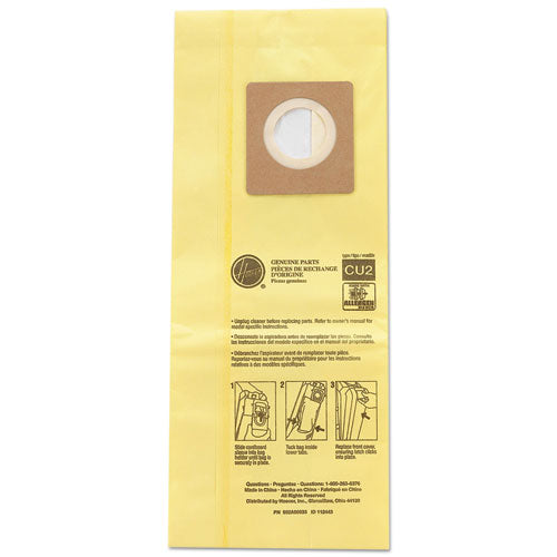 HushTone Vacuum Bags, Yellow, 10/Pack-(HVRAH10243)