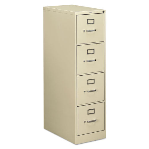 510 Series Vertical File, 4 Letter-Size File Drawers, Putty, 15" x 25" x 52"-(HON514PL)