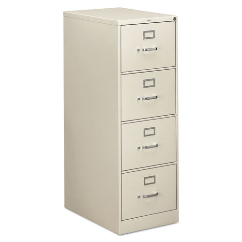 310 Series Vertical File, 4 Legal-Size File Drawers, Light Gray, 18.25" x 26.5" x 52"-(HON314CPQ)