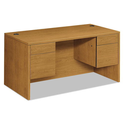 10500 Series Double Pedestal Desk, 60" x 30" x 29.5", Harvest-(HON10573CC)