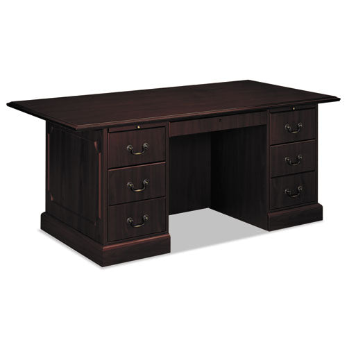 94000 Series Double Pedestal Desk, 72" x 36" x 29.5", Mahogany-(HON94271NN)