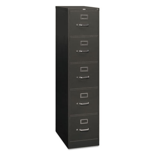 310 Series Vertical File, 5 Letter-Size File Drawers, Charcoal, 15" x 26.5" x 60"-(HON315PS)