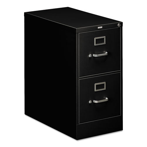 310 Series Vertical File, 2 Letter-Size File Drawers, Black, 15" x 26.5" x 29"-(HON312PP)