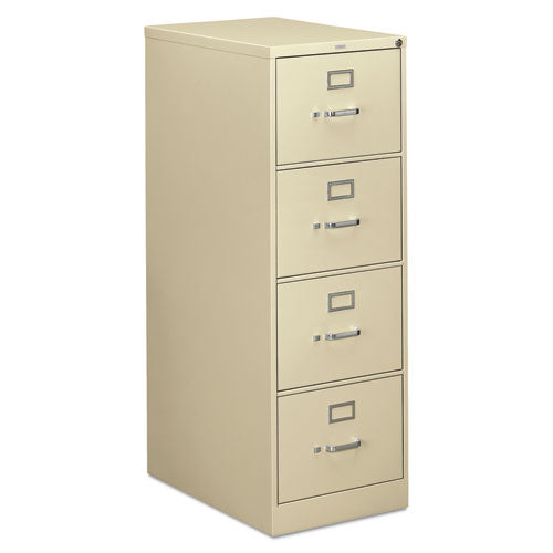 310 Series Vertical File, 4 Legal-Size File Drawers, Putty, 18.25" x 26.5" x 52"-(HON314CPL)