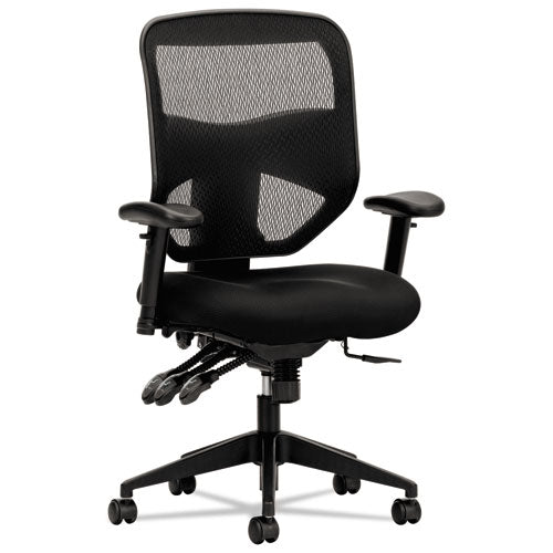 VL532 Mesh High-Back Task Chair, Supports Up to 250 lb, 17" to 20.5" Seat Height, Black-(BSXVL532MM10)
