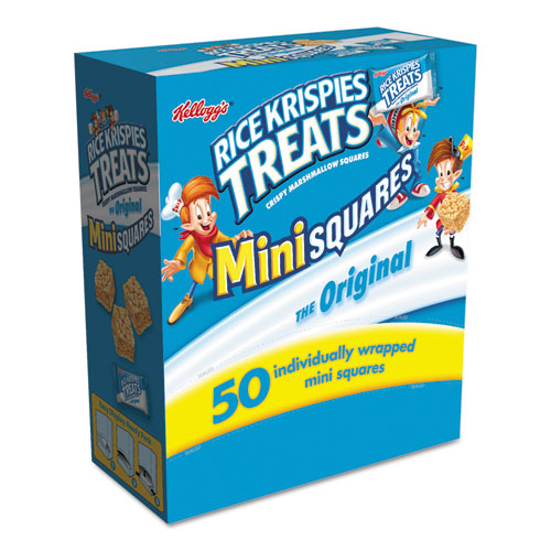 Rice Krispies Treats, Mini Squares, 0.39 oz, 50/Box-(KEB12061)