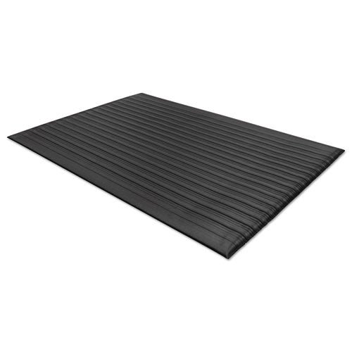 Air Step Antifatigue Mat, Polypropylene, 24 x 36, Black-(MLL24020302)
