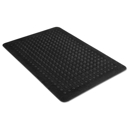 Flex Step Rubber Anti-Fatigue Mat, Polypropylene, 24 x 36, Black-(MLL24020300)