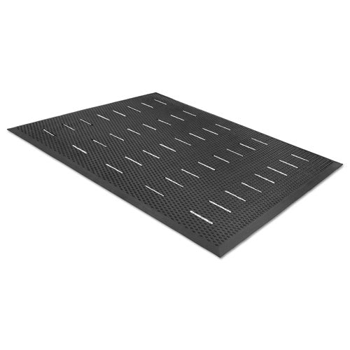 Free Flow Comfort Utility Floor Mat, 36 x 48, Black-(MLL34030401)