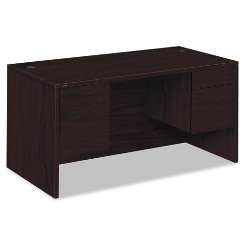 10500 Series Double Pedestal Desk, 60" x 30" x 29.5", Mahogany-(HON10573NN)