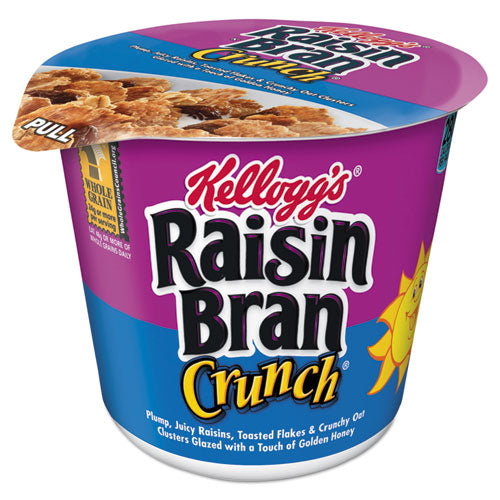 Breakfast Cereal, Raisin Bran Crunch, Single-Serve 2.8 oz Cup, 6/Box-(KEB01474)