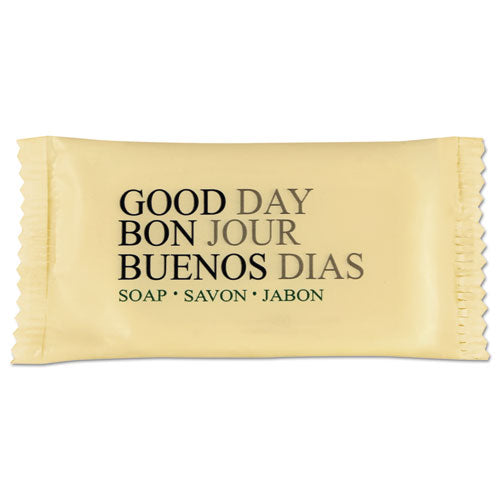 Amenity Bar Soap, Pleasant Scent, # 3/4 Individually Wrapped Bar, 1,000 /Carton-(GTP390075A)