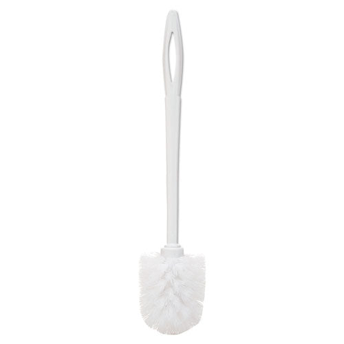 Toilet Bowl Brush, 10" Handle, White-(RCP631000WE)