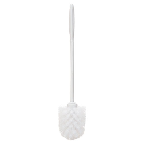 Commercial-GradeToilet Bowl Brush, 10" Handle, White, 24/Carton-(RCP631000WECT)