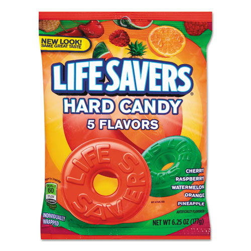 Hard Candy, Original Five Flavors, 6.25 oz Bag-(LFS88501)