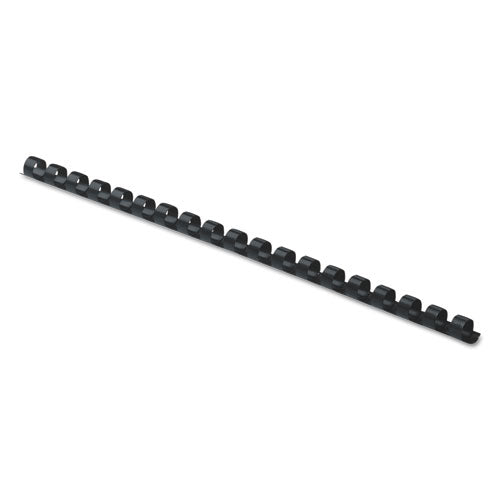 Plastic Comb Bindings, 5/16" Diameter, 40 Sheet Capacity, Black, 25/Pack-(FEL52321)