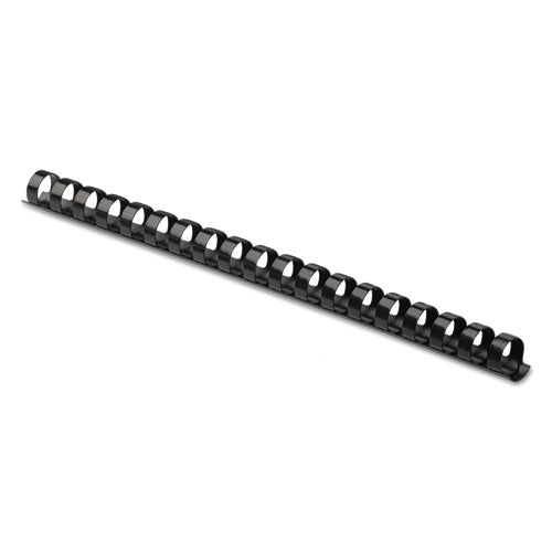 Plastic Comb Bindings, 5/8" Diameter, 120 Sheet Capacity, Black, 100/Pack-(FEL52327)