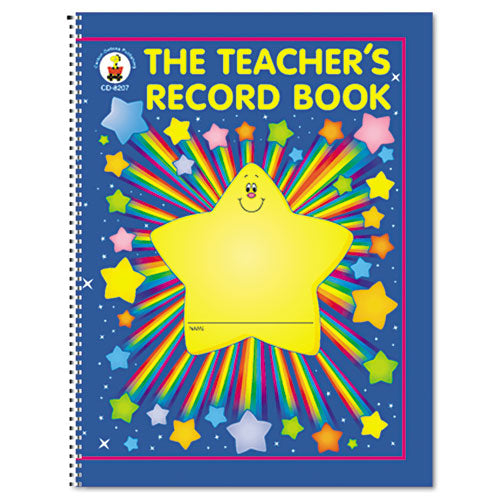 School Year Record Book, 9-10 Week Term: 2-Page Spread (35 Students), 2-Page Spread (8 Classes), 11 x 8.5, Multicolor Cover-(CDP8207)
