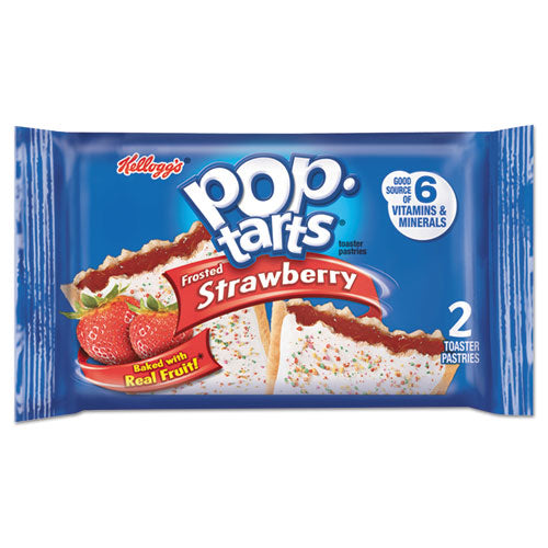 Pop Tarts, Frosted Strawberry, 3.67 oz, 2/Pack, 6 Packs/Box-(KEB31732)