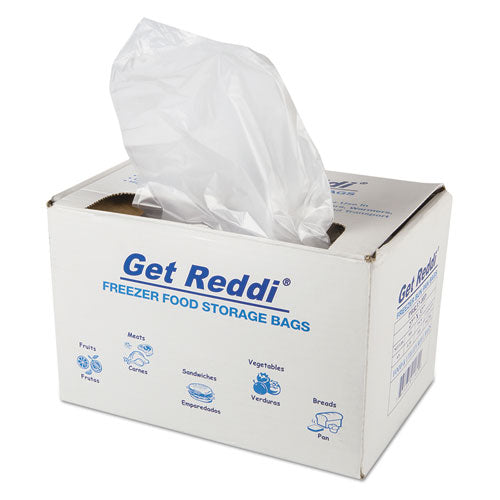 Get Reddi Freezer Food Storage Bags, 0.5 mil, 27" x 37", Natural, 200/Carton-(IBSPBR37HD)