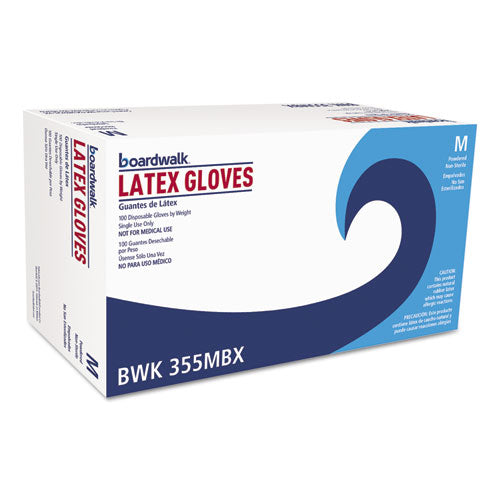 General Purpose Powdered Latex Gloves, Medium, Natural, 4.4 mil, 1,000/Carton-(BWK355MCT)