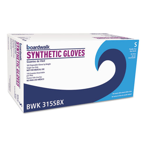 Powder-Free Synthetic Vinyl Gloves, Small, Cream, 4 mil, 1,000/Carton-(BWK315SCT)