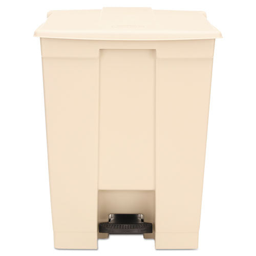 Step-On Receptacle, 18 gal, Polyethylene, Beige-(RCP614500BG)