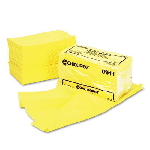 Masslinn Dust Cloths, 24 x 24, Yellow, 50/Bag, 2 Bags/Carton-(CHI0911)