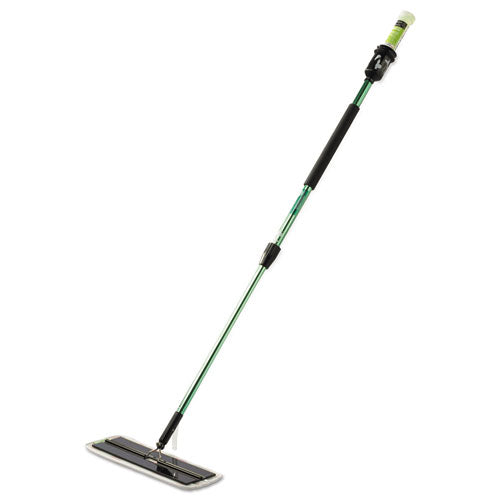 Easy Scrub Flat Mop Tool, 16 x 5 Head, 38" to 59.5" Green Aluminum Handle-(MMM59051)