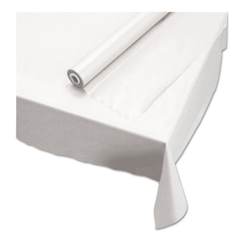 Plastic Roll Tablecover, 40" x 100 ft, White-(HFM113000)