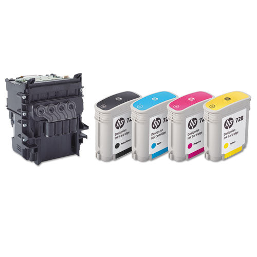 HP 729, (F9J81A) Black/Cyan/Magenta/Yellow Printhead-(HEWF9J81A)